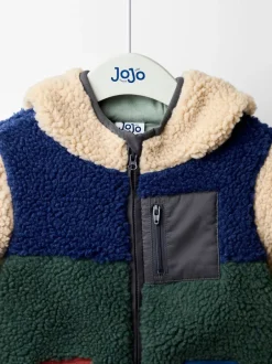 Jojo Maman Bébé Veste en polaire en polaire appliquée