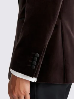 MOSS Veste Coupe classique en velours Outlet