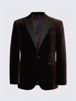 MOSS Veste Coupe classique en velours Outlet