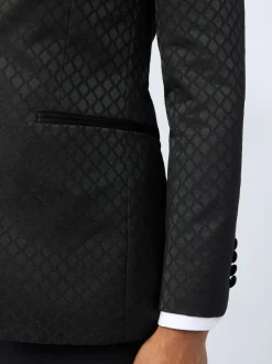 Ted Baker Tailoring Veste Diamond jacquard noire Outlet