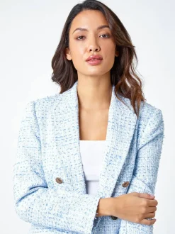 Roman Veste en boucle Carreaux texturée Blazer Clearance