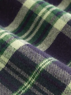 Next - Lot de 2 pyjamas en tissu à carreaux à manches longues (3-16ans) Véhicule bleu/vert Discount