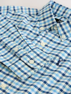 Next - Chemise Oxford (3-16ans) Vichy bleu Discount