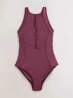 Next Vin de baies - Maillot de bain Active à col montant avec contrôle du ventre Discount