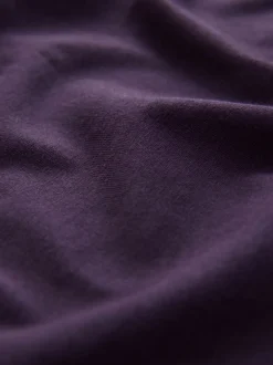 Next - Ajustement régulier - T-shirt Essential Col rond en coton Violet Hot