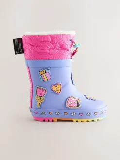Next Violet - Bottes de pluie Personnage Thinsulate avec poignets doublés Discount