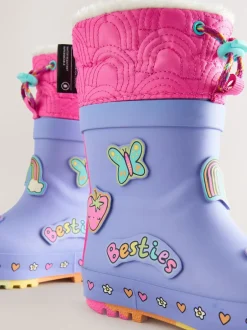 Next Violet - Bottes de pluie Personnage Thinsulate avec poignets doublés Discount