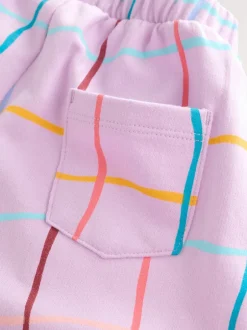 Next - Pantalons Coupe ballon texturés (3mths-7yrs) Violet À carreaux lilas Clearance