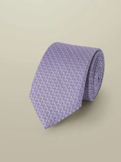 Charles Tyrwhitt Violet - Grenadine cravate italienne Discount