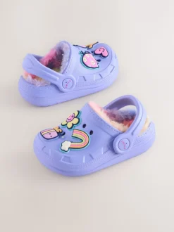 Next Violet - Chaussons sabots doublés de fausse fourrure Hot