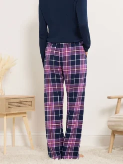 Long Tall Sally Violet - Pyjama Carreaux Discount