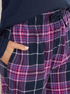 Long Tall Sally Violet - Pyjama Carreaux Discount