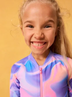 Next - Maillot de bain Sunsafe à manches longues (3mois-16ans) Violet Hot