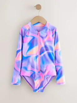 Next - Maillot de bain Sunsafe à manches longues (3mois-16ans) Violet Hot