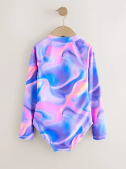 Next - Maillot de bain Sunsafe à manches longues (3mois-16ans) Violet Hot