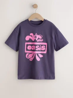 Next Violet - T-shirt oversize Oasis Band (3-16ans) Sale