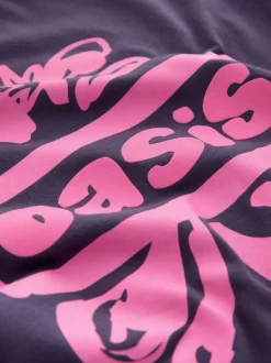 Next Violet - T-shirt oversize Oasis Band (3-16ans) Sale