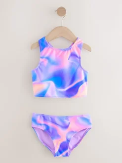 Next Violet dégradé - Ensemble bikini et chouchou Sunsafe Rash Gilet (3-16ans) Discount