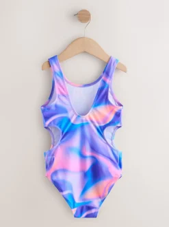 Next Violet effet tie-dye - Maillot de bain à découpes (3à16ans) Discount