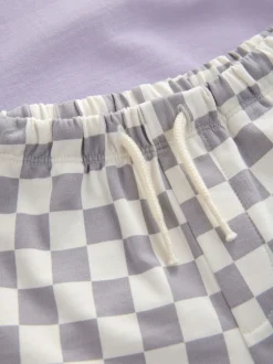 Next Violet lilas - Ensemble de T-shirts courts à carreaux Hot Wheels (9mois-8ans) Hot