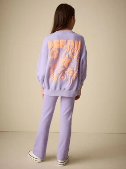 Next Violet lilas - Ensemble Sweat-shirt et Leggings évasés (3-16ans) Online