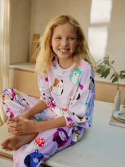Next Violet lilas - Pyjama Squishmallows en polaire confortable (5-14ans) Clearance