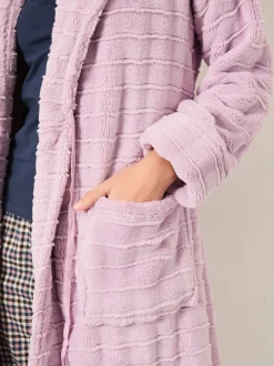 Fat Face Violet lilas - Robe de chambre texturée confortable FatFace New
