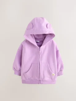 Next - Sweat à capuche zippé (3mths-7yrs) Violet lilas New