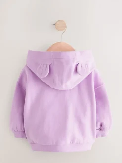 Next - Sweat à capuche zippé (3mths-7yrs) Violet lilas New