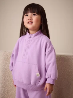 Next - Sweat-shirt à col zippé (3mois-7ans) Violet lilas Hot