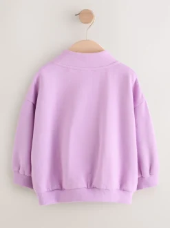 Next - Sweat-shirt à col zippé (3mois-7ans) Violet lilas Hot