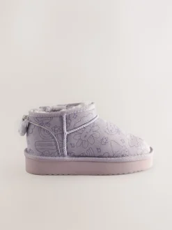 Next Violet lilas motif personnage - Bottes de cheville Slipper