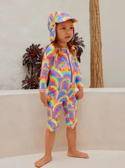 Next Violet motif arc-en-ciel - Chapeau de légionnaire de natation (3mths-10yrs) Outlet
