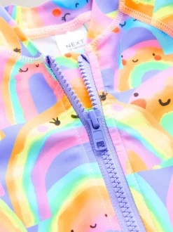 Next Violet motif arc-en-ciel - Maillot de bain longue jambe Sunsafe (3mths-7yrs) Outlet