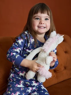 Jojo Maman Bébé Violet motif licorne - Pyjama imprimé glow In The Dark Jersey Hot