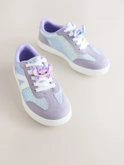 Next Violet paillettes Lilo & Stitch - Baskets de style de vie Dentelle-up Outlet