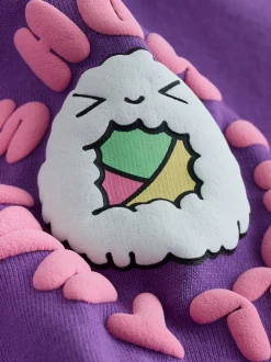 Next - T-shirt oversize imprimé graphique (3-16ans) Violet Superpositions Discount