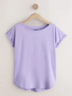 Next Violet/bleu/jaune beurré/rose/blanc - Lot de 5 T-shirts à mancherons Best