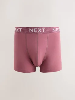 Next Violet/bleu/rouge - Lot de 5 - Boxer en coton riche Online