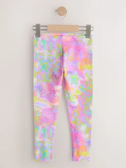 Next Violet/éclaboussures - Lot de 5 leggings (3-16ans)