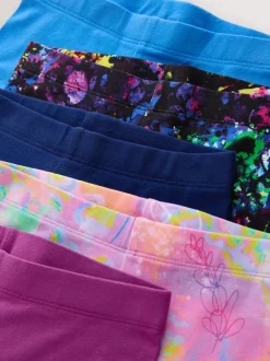 Next Violet/éclaboussures - Lot de 5 leggings (3-16ans)