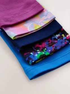 Next Violet/éclaboussures - Lot de 5 leggings (3-16ans)