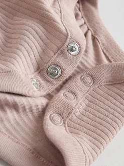 Next Violet/Jaune/Crème Ditsy - Body à volants et manches longues bébé Lot de 4 (0mois2ans) Online