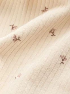 Next - Paquet de jambières pour bébé 4 (0mois-2ans) Violet/Jaune/Crème Ditsy New