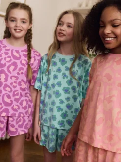 Next Violet/orange - Lot de 3 pyjamas (3-16ans)