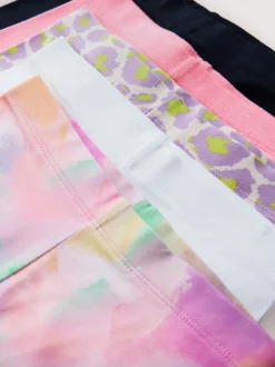 Next Violet/Rose/Animal - Lot de 5 shorts cyclistes (3-16 ans) Discount