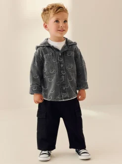 Next Visage gris - Surchemise à capuche en jean (3mois7ans) Sale