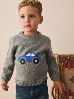 Next Voiture grise - Pull tricoté (3mths-7yrs) Hot