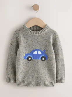Next Voiture grise - Pull tricoté (3mths-7yrs) Hot