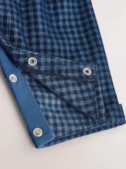 Next Vérification bleue - Ensemble salopette et body bébé en velours côtelé (0mois-2ans) Sale